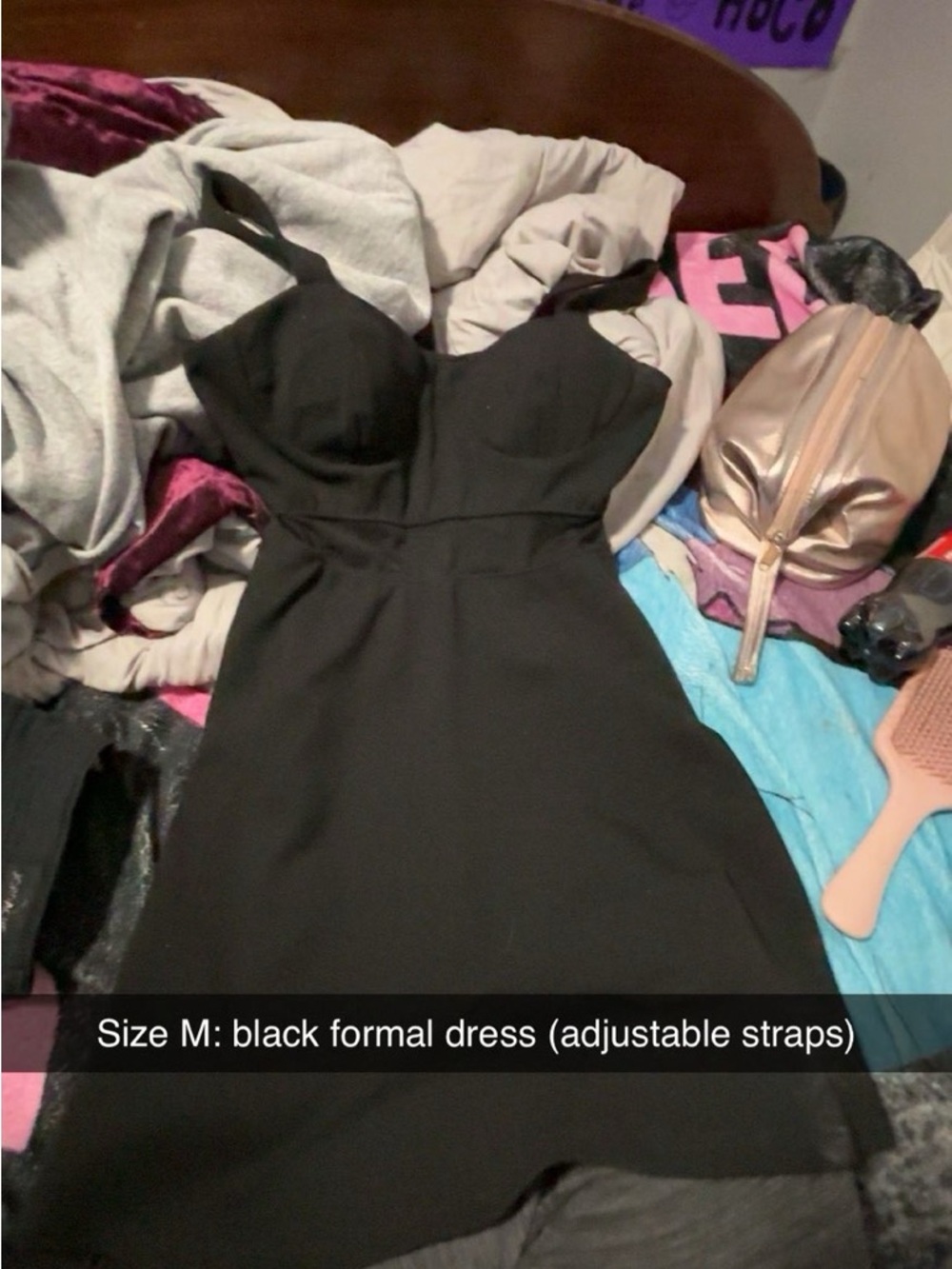 Kohl's Black Strapless Fit-and-Flare Formal Dress